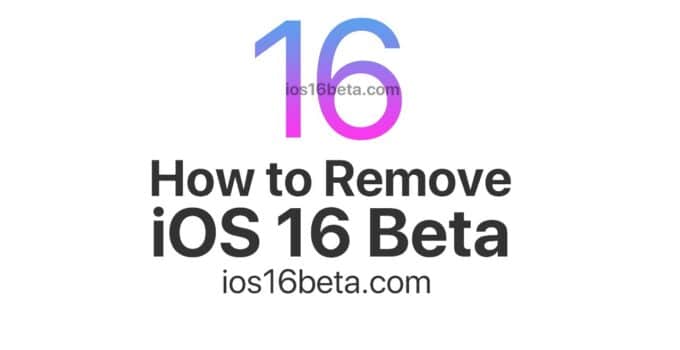 How to Remove iOS 16 Beta Profile